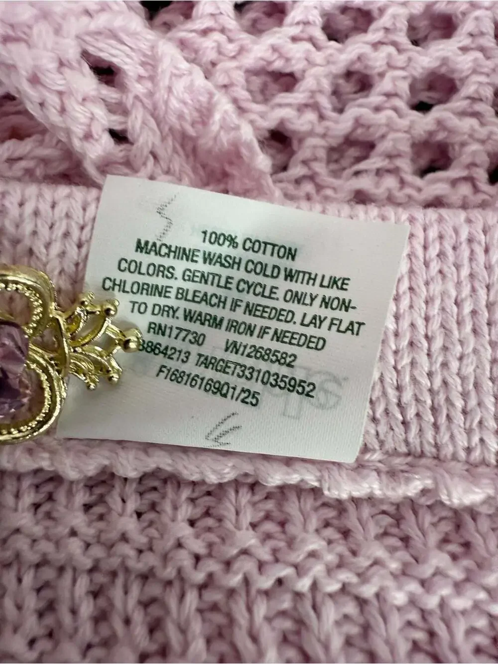 wild fable Light Pink Crochet Ruffle Mini Skirt